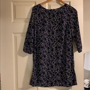 Long sleeve patterned dress